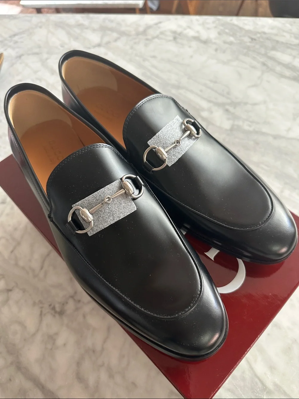 Gucci Princeton Black Leather Horsebit Loafers size 12.5 but fit like 14-14.5 - Picture 7 of 8